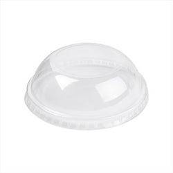 COUVERCLES COUPOLE POUR POT A GLACE Ø 8,7 CM TRANSPARENT  PET 