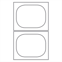 MOULE POUR BARQUETTES OBLONG 20x28 CM ARGENTE ALUMINIUM - vendu par 1 unités (Prix unitaire = 322 euros)