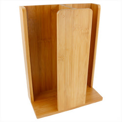 PORTE VERRES ET COUVERCLES 23x12x30 CM NATUREL BOIS BAMBOU - vendu par 1 unités (Prix unitaire = 16 euros)