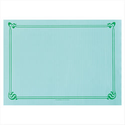 Sets de table 48 g/m² 31x43 cm vert d'eau cellulose - vendu par 2000 (PU 0,0375€)