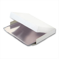 BOÎTES TRAITEUR 275 G/M2 19x28 CM BLANC CARTON - vendu par 100 unités (Prix unitaire = 0,45 euros)