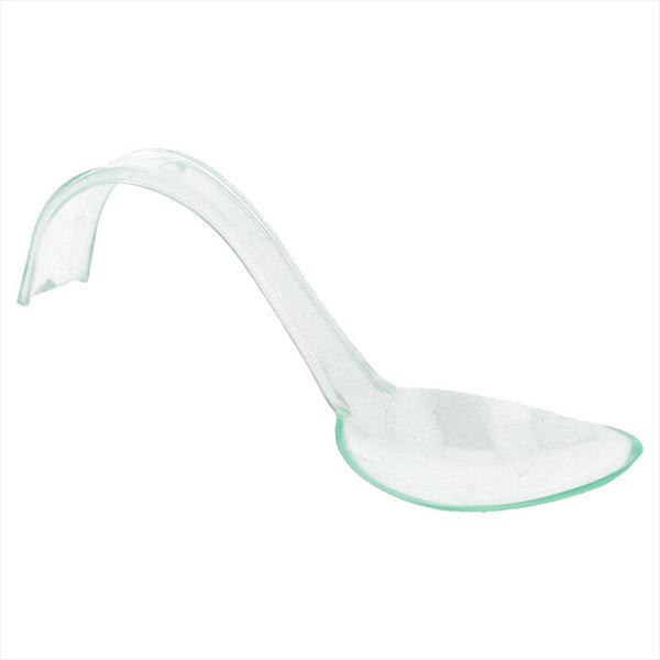 CUILLÈRES 'CANTON' 13x3,7x3,7 CM VERT D'EAU PLASTIQUE PS - vendu par 500 unités