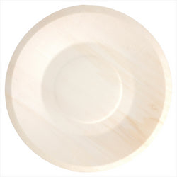Assiettes rondes 'wood' ø 19x1,5 cm naturel bois - carton de 200 unités