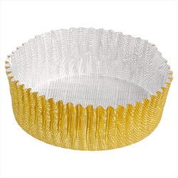 CAISSETTE MILANO PETITS FOURS Ø 3,9x1,35 CM DORE ALUMINIUM - vendu par 1500 unités (Prix unitaire = 0,029 euros)