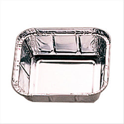 RÉCIPIENTS RECTANGULAIRES 450 ML 14,4x11,9x4 CM ALUMINIUM
