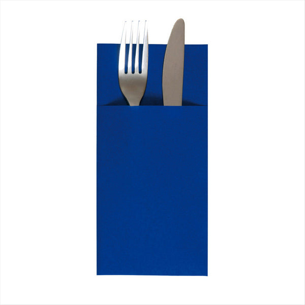 Serviettes kangourou 55g/m² 40x40cm bleu marine airlaid style tissu - vendu par 700 (PU 0,162€)