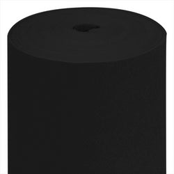 Nappe 55 g/m² 120x500 cm noir airlaid style tissu - vendu à l'unité