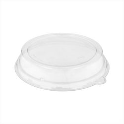COUVERCLES POUR R?F. 204.09 COMPOSTABLE ET BIODEGRADABLE ? 20,5x3,7 CM TRANSPARENT PET 