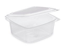 Boite couvercle charniere ondipack chaud plastique transparent 1500 ml 190x185x84 vendu par 300 - ok1500