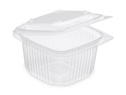 Boite couvercle charniere ondipack chaud plastique transparent 375 ml vendu par 900 - ok375