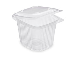 Boite couvercle charniere ondipack chaud plastique transparent 750 ml vendu par 600 - ok750