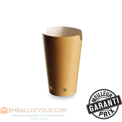 Pot à frite avec fermeture 325ml - vendu par 1000