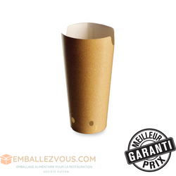 Pot à frite avec fermeture 480ml - vendu par 1000