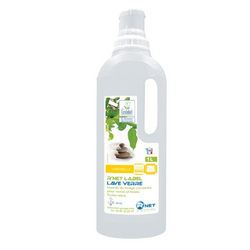 LIQUIDE SPÉCIAL LAVE VERRE À ACTION RAPIDE, ANTI-CALCAIRE ECOLABEL avec doseur  1L