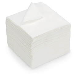 Serviettes papier ouate blanches 2 plis 30x30 - carton de 3000