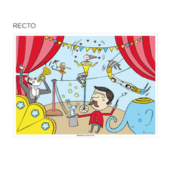 Sets de table coloriage "circus" 31x43cm - vendu par 1000 (PU 0,08€)