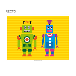 Sets de table coloriage "robot" 31x43cm  - vendu par 1000 (PU 0,08€)