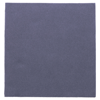 Serviettes pure ouate microgaufrées 2 points bleu marine 38x38 - vendu par 1440