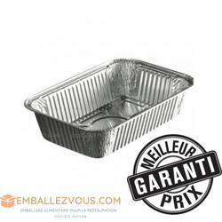 Barquette aluminium 825 ml - ba750 vendu par 1000