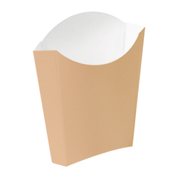 BOÎTES À FRITES JUMBO THEPACK 165 G 300 G/M2 13,5x8,5x16 CM CARTON ONDULE BIODEGRADABLE- vendu par 1200 unités