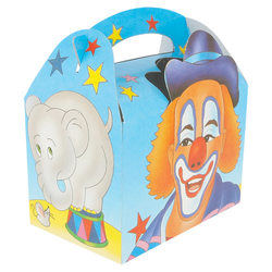 Boîtes menu enfant "cirque" 17x16x10cm carton - vendu par 300 (PU 0,25€)