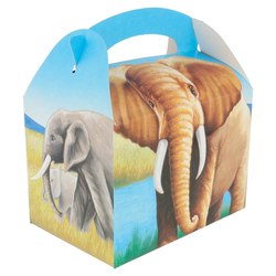 Boîtes menu enfant "elephants" carton - vendu par 300 (PU 0,25€)