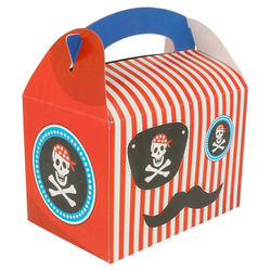 Boîtes menu enfant "pirate" 17x16x10cm carton - vendu par 300 (PU 0,29€)