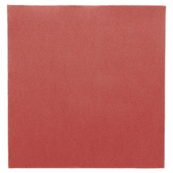 Serviettes pure ouate microgaufrées 2 points bordeaux 38x38 - carton de 1440