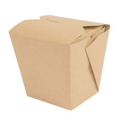 Récipient multiusages micro ondables THEPACK 480ml 7,7x5,7x9cm marron carton - vendu par 480 (PU 0,195€)