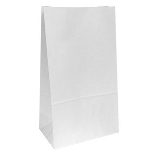 Sac sans anses 20+9x34,5cm blanc cellulose - vendu par 500 (PU 0,097€)